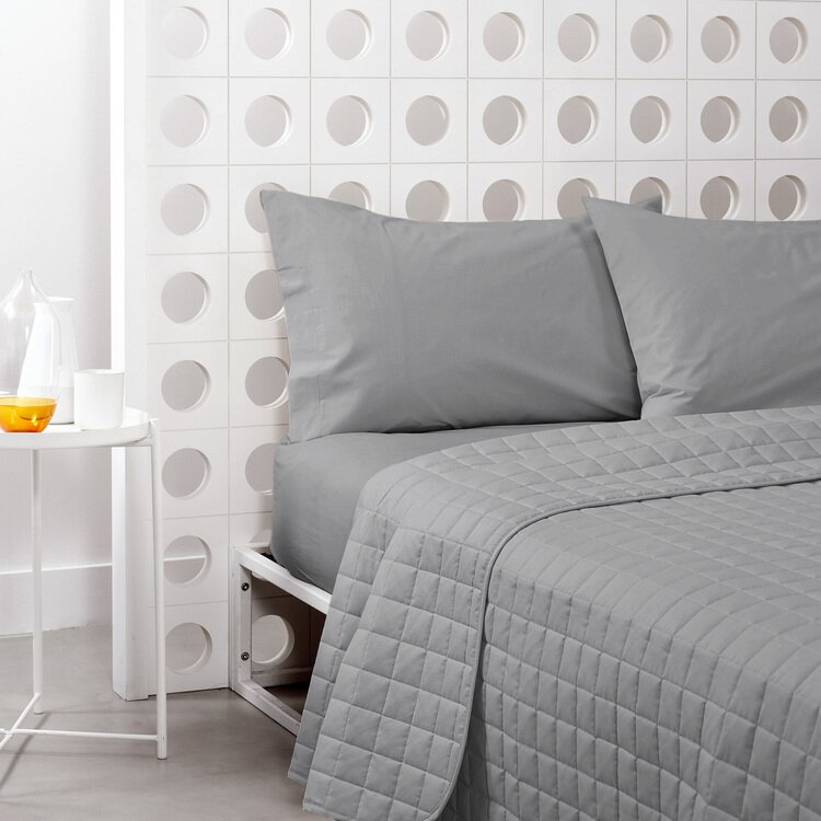 Copriletto Trapuntato Quilt Estivo Piumino 100gr Mq Disegno Pinsonic Sphere Matrimoniale Tortora 94675796 - Foto 10