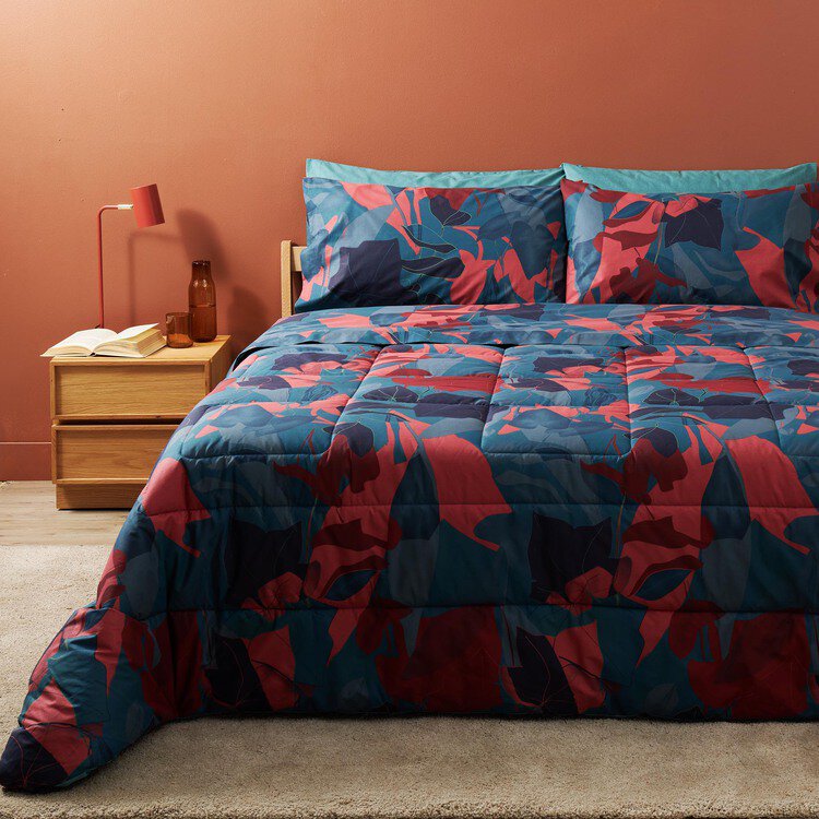 Bassetti AGRIGENTO Biancheria Da Letto In Raso Di Cotone 100% – Copripiumino 240x220 + Federe 80x80 – Blu - 3
