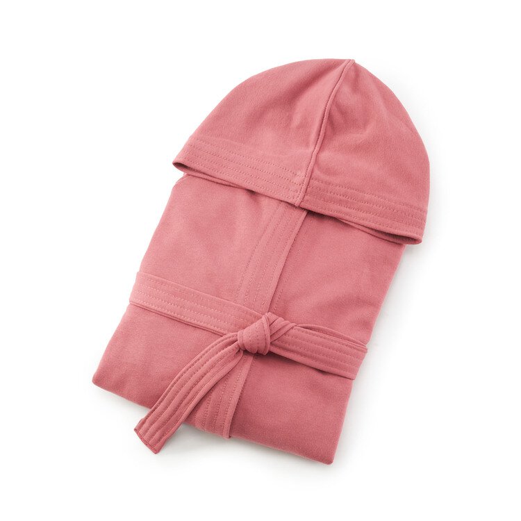 Bassetti Accappatoio Donna Con Cappuccio – Spugna Puro Cotone, Cintura E Tasche – Taglia S, Colore Rosa – Perfetto Per Bagno, Sport E Relax