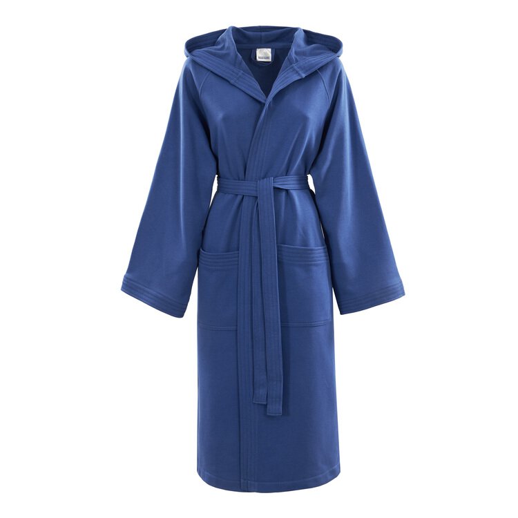 Bugatti Accappatoio Uomo Con Cappuccio Stefano - Blu Navy, 100% Cotone Morbido, Asciugabile