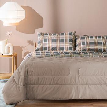 Set Lenzuola Matrimoniali 100% Cotone Sbozzimato Zer0bed, Non Tinto Né Sbiancato, Made In Italy, Ec0bed - 3